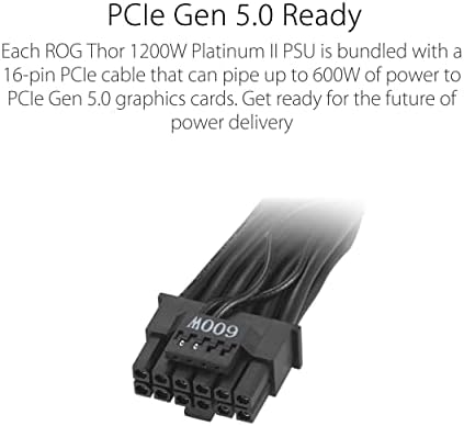 ASUS ROG Loki SFX L 850W Platinum  Fully Modular Power Supply  80  Platinum  Lambda A Certified  120mm PWM ARGB Fan  Aura Sync  ATX 3 0 Compatible  PCIe 5 0 Ready  10 Year Warranty 