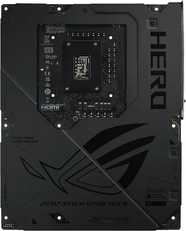 ASUS ROG MAXIMUS Z890 HERO Intel  Z890 LGA 1851 ATX motherboard  Advanced AI PC ready  22 2 1 2 stages  DDR5  WiFi 7  3x PCIe  5 0 M 2  Thunderbolt  4  USB Type C   AI Overclocking/Cooling/Networking