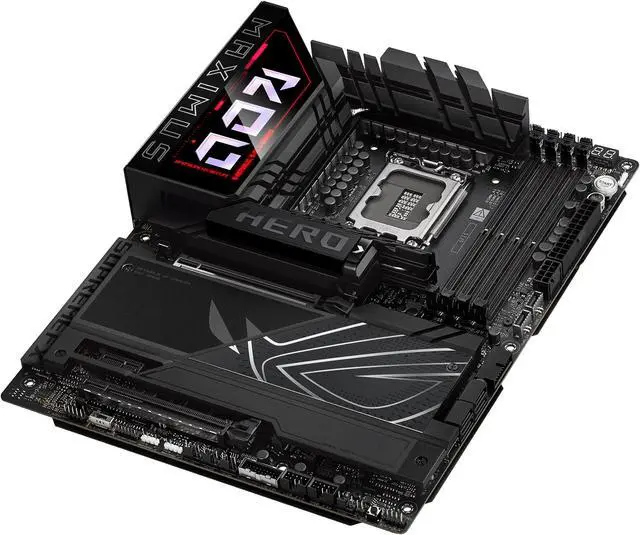 ASUS ROG MAXIMUS Z890 HERO Intel  Z890 LGA 1851 ATX motherboard  Advanced AI PC ready  22 2 1 2 stages  DDR5  WiFi 7  3x PCIe  5 0 M 2  Thunderbolt  4  USB Type C   AI Overclocking/Cooling/Networking