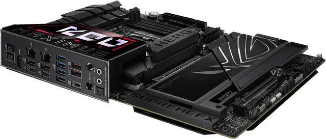 ASUS ROG MAXIMUS Z890 HERO Intel  Z890 LGA 1851 ATX motherboard  Advanced AI PC ready  22 2 1 2 stages  DDR5  WiFi 7  3x PCIe  5 0 M 2  Thunderbolt  4  USB Type C   AI Overclocking/Cooling/Networking