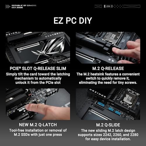 ASUS ROG MAXIMUS Z890 EXTREME Intel  Z890 LGA 1851 E ATX motherboard  Advanced AI PC ready  24 2 1 2 stages  DDR5  WiFi7  2 5G/10G LAN  PCIe  5 0 M 2  Thunderbolt  5  USB Type C   AI OC  5  LCD Screen