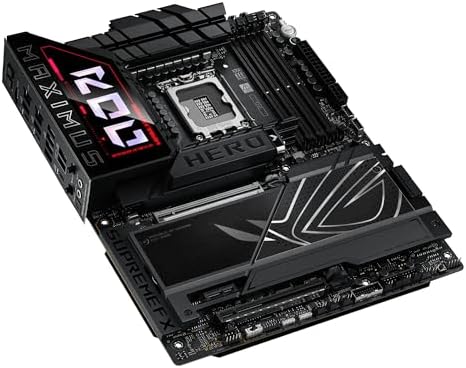 ASUS ROG Maximus Z890 Hero Intel  Z890 LGA 1851 ATX Motherboard  Advanced AI PC Ready  22 2 1 2 Stages  DDR5  WiFi 7  3X PCIe  5 0 M 2  Thunderbolt  4  USB Type C   AI Overclocking/Cooling/Networking