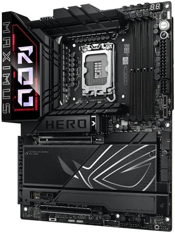 ASUS ROG Maximus Z890 Hero Intel  Z890 LGA 1851 ATX Motherboard  Advanced AI PC Ready  22 2 1 2 Stages  DDR5  WiFi 7  3X PCIe  5 0 M 2  Thunderbolt  4  USB Type C   AI Overclocking/Cooling/Networking