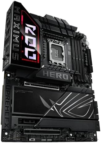 ASUS ROG Maximus Z890 Hero Intel  Z890 LGA 1851 ATX Motherboard  Advanced AI PC Ready  22 2 1 2 Stages  DDR5  WiFi 7  3X PCIe  5 0 M 2  Thunderbolt  4  USB Type C   AI Overclocking/Cooling/Networking