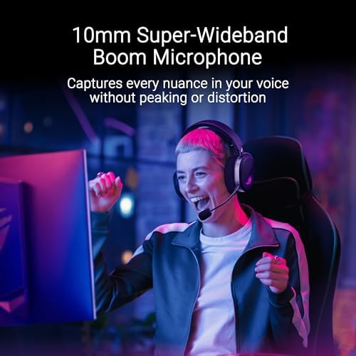 ASUS ROG Pelta Wireless Gaming Headset with Detachable Mic   Tri Mode  BT  2 4GHz  USB C  50mm Titanium Plated Drivers  70Hr Battery  Ergonomic  Lightweight  for PC  PS5  PS4  Switch  Mobile   Black