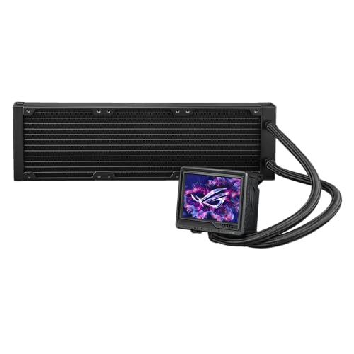 ASUS ROG RYUJIN III 360 ARGB EXTREME all in one AIO CPU liquid cooler  AMD Ryzen 9000 & Intel  Core  Ultra Ready  Asetek Gen8 V2 pump; high airflow static pressure magnetic fans; customizable 3 5 LCD