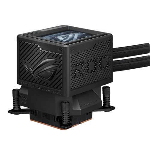 ASUS ROG RYUJIN III 360 ARGB EXTREME all in one AIO CPU liquid cooler  AMD Ryzen 9000 & Intel  Core  Ultra Ready  Asetek Gen8 V2 pump; high airflow static pressure magnetic fans; customizable 3 5 LCD