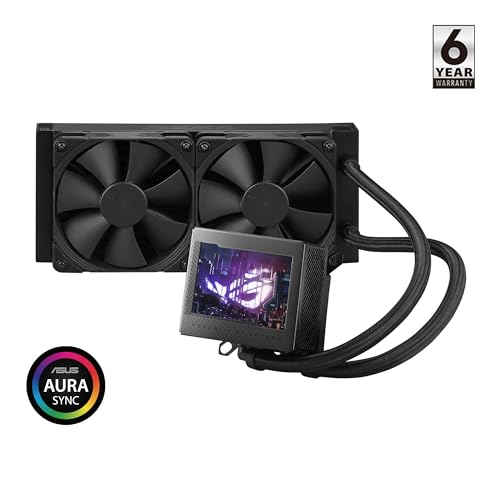 ASUS ROG RYUJIN III 360 ARGB EXTREME all in one AIO CPU liquid cooler  AMD Ryzen 9000 & Intel  Core  Ultra Ready  Asetek Gen8 V2 pump; high airflow static pressure magnetic fans; customizable 3 5 LCD