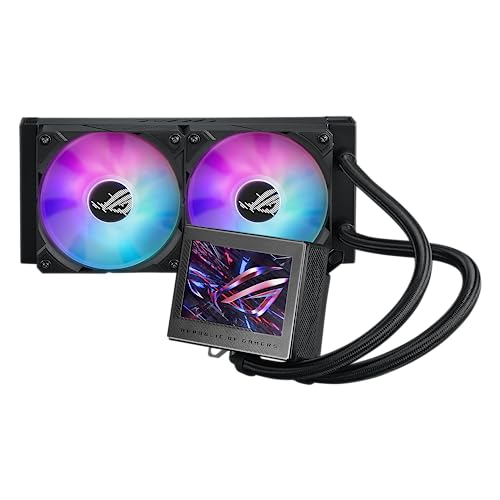 ASUS ROG RYUJIN III 360 ARGB EXTREME all in one AIO CPU liquid cooler  AMD Ryzen 9000 & Intel  Core  Ultra Ready  Asetek Gen8 V2 pump; high airflow static pressure magnetic fans; customizable 3 5 LCD