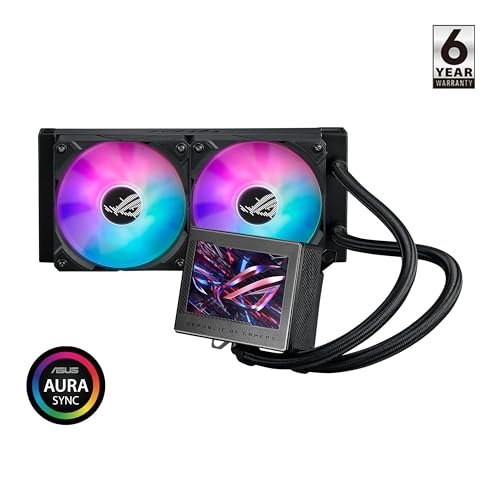 ASUS ROG RYUJIN III 360 ARGB EXTREME all in one AIO CPU liquid cooler  AMD Ryzen 9000 & Intel  Core  Ultra Ready  Asetek Gen8 V2 pump; high airflow static pressure magnetic fans; customizable 3 5 LCD