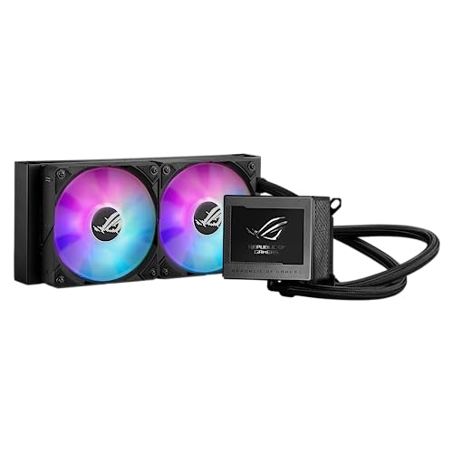 ASUS ROG RYUJIN III 360 ARGB EXTREME all in one AIO CPU liquid cooler  AMD Ryzen 9000 & Intel  Core  Ultra Ready  Asetek Gen8 V2 pump; high airflow static pressure magnetic fans; customizable 3 5 LCD