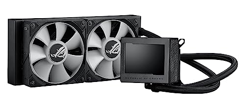 ASUS ROG RYUJIN III 360 ARGB EXTREME all in one AIO CPU liquid cooler  AMD Ryzen 9000 & Intel  Core  Ultra Ready  Asetek Gen8 V2 pump; high airflow static pressure magnetic fans; customizable 3 5 LCD