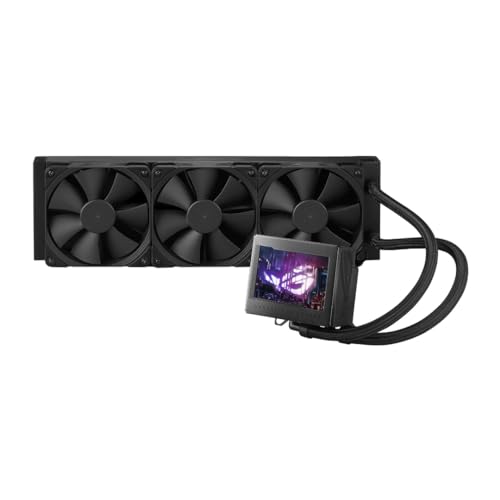 ASUS ROG RYUJIN III 360 ARGB EXTREME all in one AIO CPU liquid cooler  AMD Ryzen 9000 & Intel  Core  Ultra Ready  Asetek Gen8 V2 pump; high airflow static pressure magnetic fans; customizable 3 5 LCD