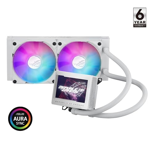 ASUS ROG RYUJIN III 360 ARGB EXTREME all in one AIO CPU liquid cooler  AMD Ryzen 9000 & Intel  Core  Ultra Ready  Asetek Gen8 V2 pump; high airflow static pressure magnetic fans; customizable 3 5 LCD