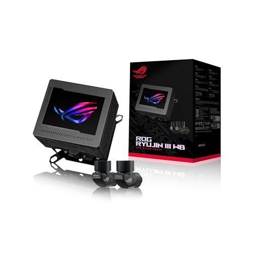 ASUS ROG RYUJIN III 360 ARGB EXTREME all in one AIO CPU liquid cooler  AMD Ryzen 9000 & Intel  Core  Ultra Ready  Asetek Gen8 V2 pump; high airflow static pressure magnetic fans; customizable 3 5 LCD