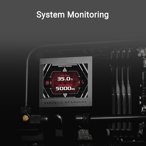 ASUS ROG RYUJIN III 360 ARGB EXTREME all in one AIO CPU liquid cooler  AMD Ryzen 9000 & Intel  Core  Ultra Ready  Asetek Gen8 V2 pump; high airflow static pressure magnetic fans; customizable 3 5 LCD