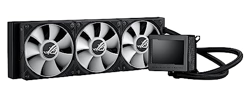 ASUS ROG RYUJIN III 360 ARGB EXTREME all in one AIO CPU liquid cooler  AMD Ryzen 9000 & Intel  Core  Ultra Ready  Asetek Gen8 V2 pump; high airflow static pressure magnetic fans; customizable 3 5 LCD