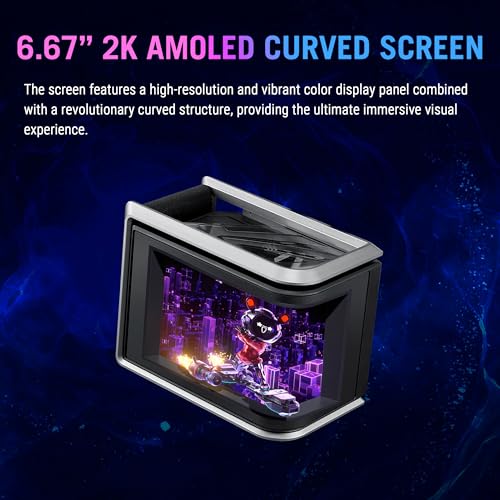 ASUS ROG RYUO IV SLC 360 ARGB All in one CPU Liquid Cooler Shortened tubing  Curved 6 67 inch AMOLED Display Supports 3D Effect Video or Customized System Information  6 Year Warranty