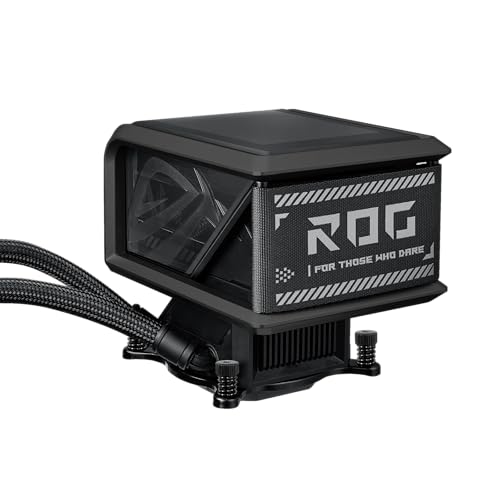 ASUS ROG RYUO IV SLC 360 ARGB All in one CPU Liquid Cooler Shortened tubing  Curved 6 67 inch AMOLED Display Supports 3D Effect Video or Customized System Information  6 Year Warranty