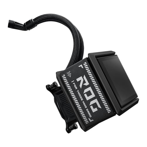 ASUS ROG RYUO IV SLC 360 ARGB All in one CPU Liquid Cooler Shortened tubing  Curved 6 67 inch AMOLED Display Supports 3D Effect Video or Customized System Information  6 Year Warranty