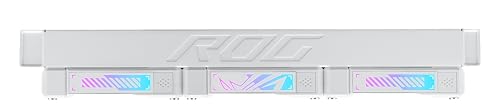 ASUS ROG RYUO IV SLC 360 ARGB White Edition All in one CPU Liquid Cooler  Shortened tubing for Clean Aesthetic  Movable Curved 6 67 inch Display  6 Year Warranty