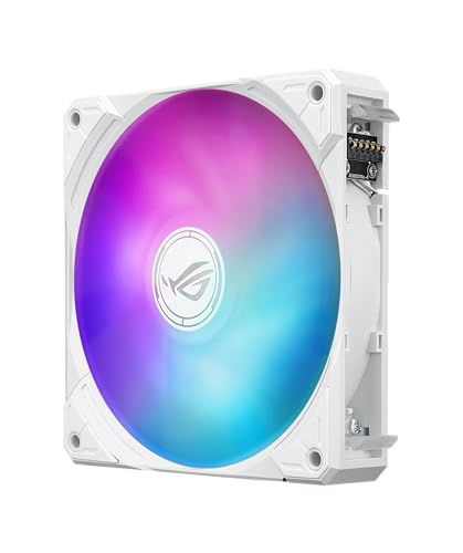 ASUS ROG RYUO IV SLC 360 ARGB White Edition All in one CPU Liquid Cooler  Shortened tubing for Clean Aesthetic  Movable Curved 6 67 inch Display  6 Year Warranty