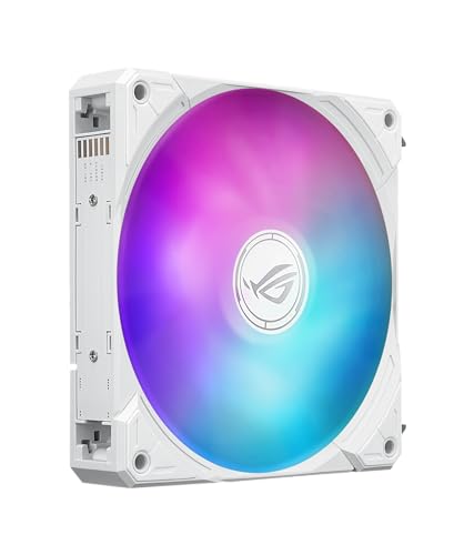 ASUS ROG RYUO IV SLC 360 ARGB White Edition All in one CPU Liquid Cooler  Shortened tubing for Clean Aesthetic  Movable Curved 6 67 inch Display  6 Year Warranty