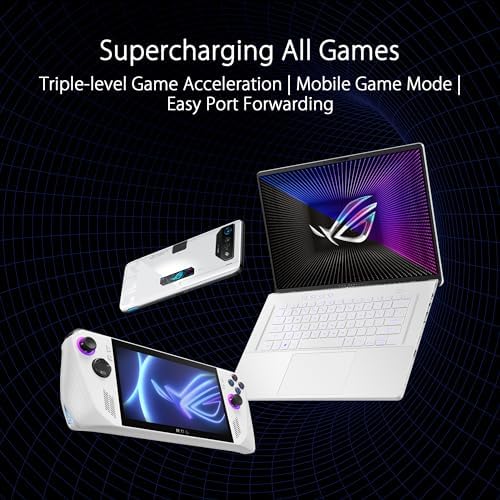 ASUS ROG Rapture GT BE98 PRO First Quad Band WiFi 7 Gaming Router supports 320MHz  Dual 10G Port  Triple level Game Acceleration  Mobile Game Mode  Subscription Free Security  AiMesh  and VPN features