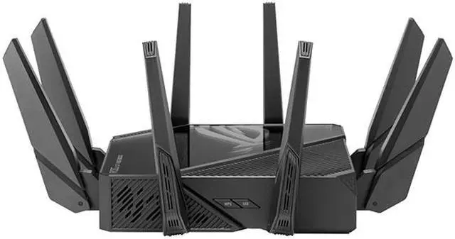 ASUS ROG Rapture WiFi 6E Gaming Router  GT AXE16000    Quad Band  6 GHz Ready  Dual 10G Ports  2 5G WAN Port  AiMesh Support  Triple level Game Acceleration  Lifetime Internet Security  Instant Guard