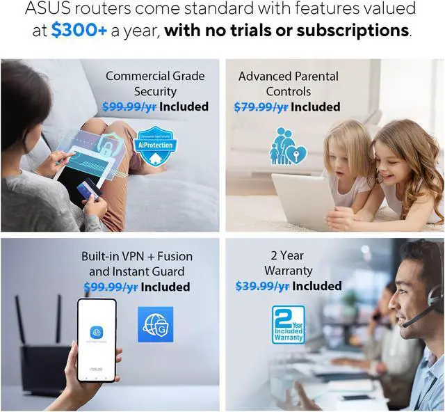 ASUS ROG Rapture WiFi 6E Gaming Router  GT AXE16000    Quad Band  6 GHz Ready  Dual 10G Ports  2 5G WAN Port  AiMesh Support  Triple level Game Acceleration  Lifetime Internet Security  Instant Guard