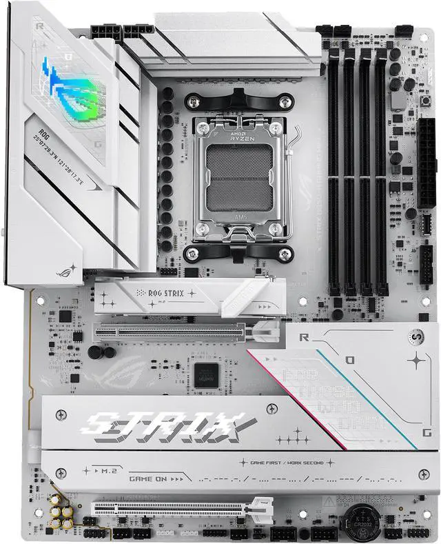 ASUS ROG STRIX B850 A GAMING WIFI AMD AM5 B850 ATX motherboard 14 2 2 power stages  DDR5 AEMP  2 5G LAN  WiFi 7 with Q Antenna  4x M 2  PCIe 5 0  USB 20Gbps Type C  AI Networking II  ASUS AI Advisor
