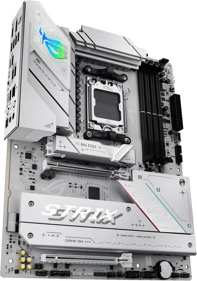 ASUS ROG STRIX B850 A GAMING WIFI AMD AM5 B850 ATX motherboard 14 2 2 power stages  DDR5 AEMP  2 5G LAN  WiFi 7 with Q Antenna  4x M 2  PCIe 5 0  USB 20Gbps Type C  AI Networking II  ASUS AI Advisor