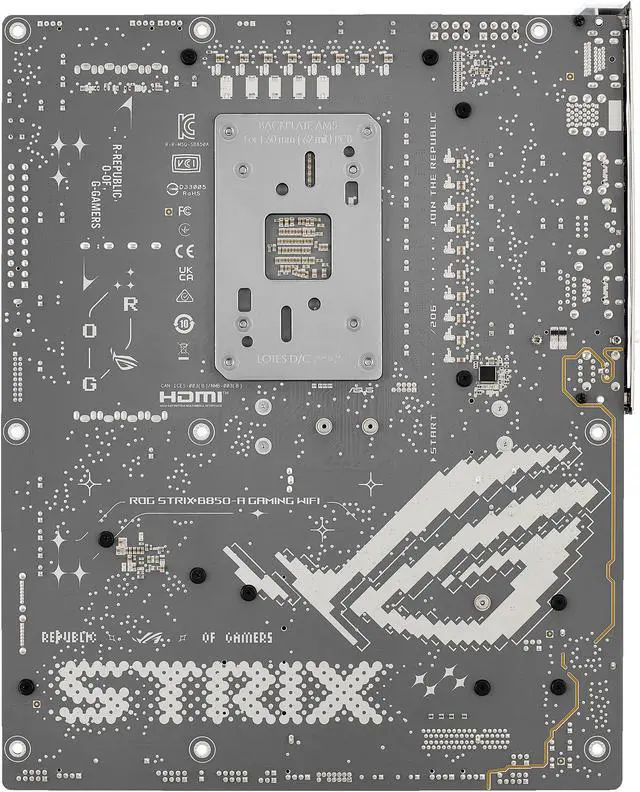 ASUS ROG STRIX B850 A GAMING WIFI AMD AM5 B850 ATX motherboard 14 2 2 power stages  DDR5 AEMP  2 5G LAN  WiFi 7 with Q Antenna  4x M 2  PCIe 5 0  USB 20Gbps Type C  AI Networking II  ASUS AI Advisor