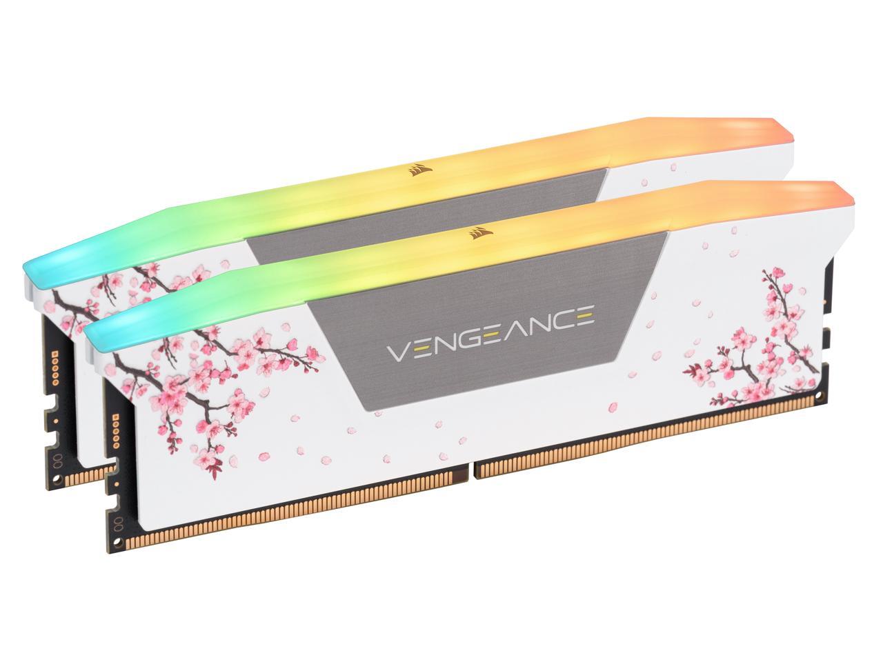 ASUS ROG STRIX B850 A GAMING WIFI R2   CORSAIR Vengeance RGB DDR5 32GB  2 x 16GB  White Cherry Blossom