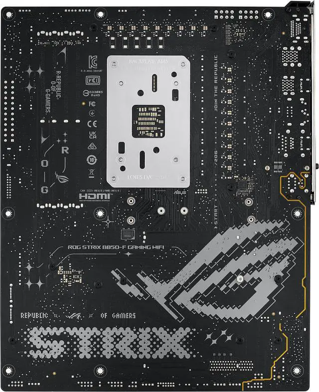 ASUS ROG STRIX B850 F GAMING WIFI AMD AM5 B850 F ATX motherboard 16 2 2 power stages  AI PC  DDR5 AEMP  WiFi 7  4x M 2  PCIe 5 0  total support of 19 USB  20Gbps Type C  AI Networking II  Aura Sync