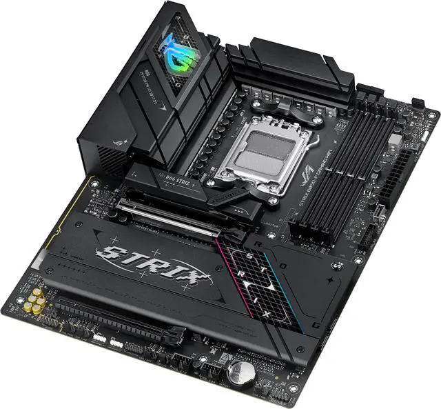 ASUS ROG STRIX B850 F GAMING WIFI AMD AM5 B850 F ATX motherboard 16 2 2 power stages  AI PC  DDR5 AEMP  WiFi 7  4x M 2  PCIe 5 0  total support of 19 USB  20Gbps Type C  AI Networking II  Aura Sync