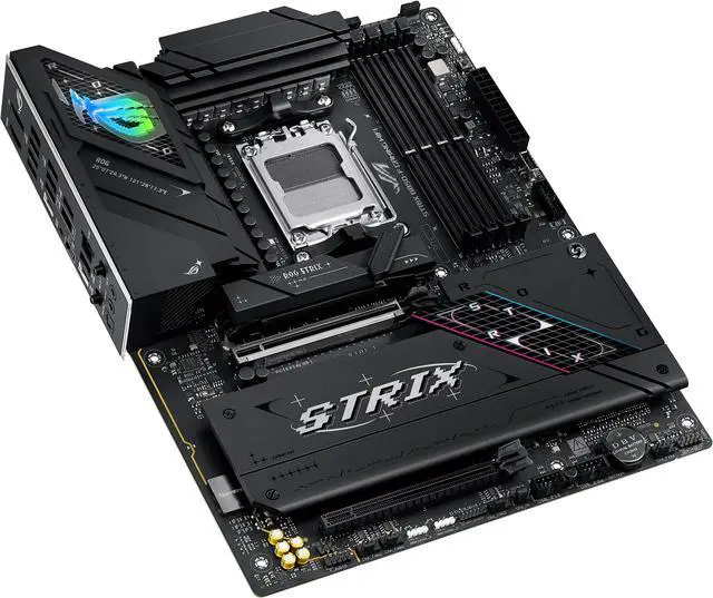 ASUS ROG STRIX B850 F GAMING WIFI AMD AM5 B850 F ATX motherboard 16 2 2 power stages  AI PC  DDR5 AEMP  WiFi 7  4x M 2  PCIe 5 0  total support of 19 USB  20Gbps Type C  AI Networking II  Aura Sync