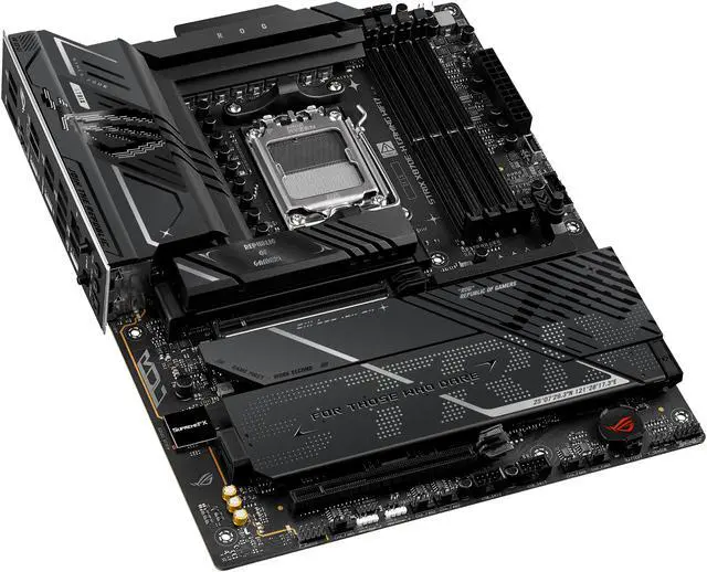 ASUS ROG STRIX X870E H GAMING WIFI7 AMD X870E H ATX motherboard with 16 2 1 power stages  Dynamic OC Switcher  Core Flex  DDR5 AEMP  WiFi 7  4x M 2  PCIe 5 0  Q Release  dual USB4 ports and USB 10Gbps Type C