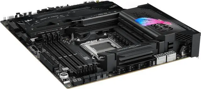 ASUS ROG STRIX X870E E GAMING WIFI AMD AM5 X870 ATX motherboard 18 2 2 power stages  Dynamic OC Switcher  Core Flex  DDR5 AEMP  WiFi 7  5x M 2  PCIe 5 0  Q Release Slim  USB4  AI OCing & Networking