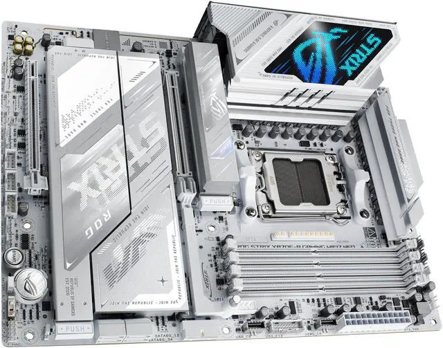 ASUS ROG STRIX X870E A GAMING WIFI7 NEO  AMD ATX motherboard  16 2 2 power stages  DDR5 slots  four M 2 slots  PCIe 5 0 with full support for next gen GPUs  WiFi 7  Dual USB4
