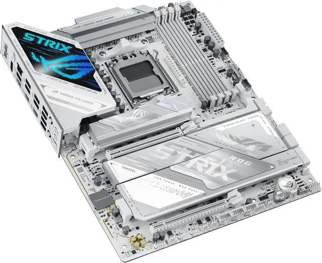 ASUS ROG STRIX X870E A GAMING WIFI7 NEO  AMD ATX motherboard  16 2 2 power stages  DDR5 slots  four M 2 slots  PCIe 5 0 with full support for next gen GPUs  WiFi 7  Dual USB4