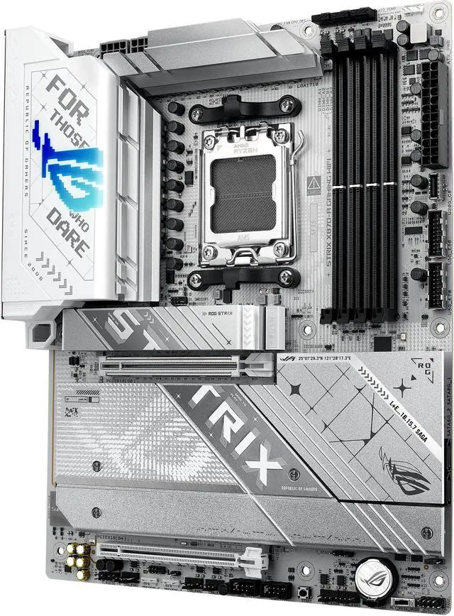 ASUS ROG STRIX X870 A GAMING WIFI AMD AM5 X870 ATX motherboard 16 2 2 power stages  Dynamic OC Switcher  Core Flex  DDR5 AEMP  WiFi 7  4x M 2  PCIe 5 0  Q Release Slim  USB4  AI OCing & Networking