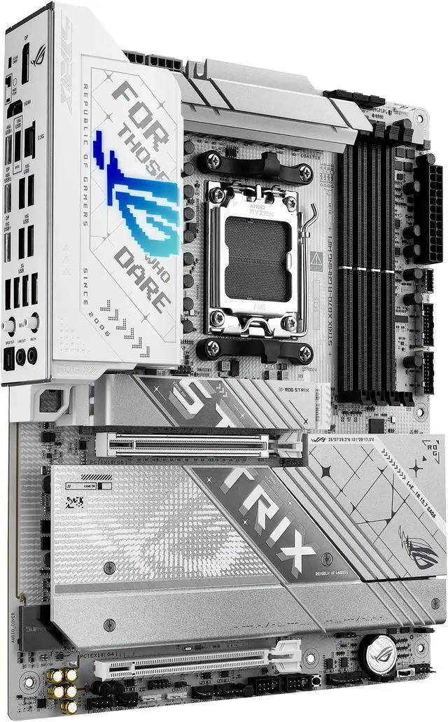 ASUS ROG STRIX X870 A GAMING WIFI AMD AM5 X870 ATX motherboard 16 2 2 power stages  Dynamic OC Switcher  Core Flex  DDR5 AEMP  WiFi 7  4x M 2  PCIe 5 0  Q Release Slim  USB4  AI OCing & Networking