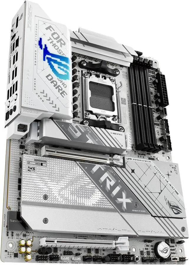 ASUS ROG STRIX X870 A GAMING WIFI AMD AM5 X870 ATX motherboard 16 2 2 power stages  Dynamic OC Switcher  Core Flex  DDR5 AEMP  WiFi 7  4x M 2  PCIe 5 0  Q Release Slim  USB4  AI OCing & Networking