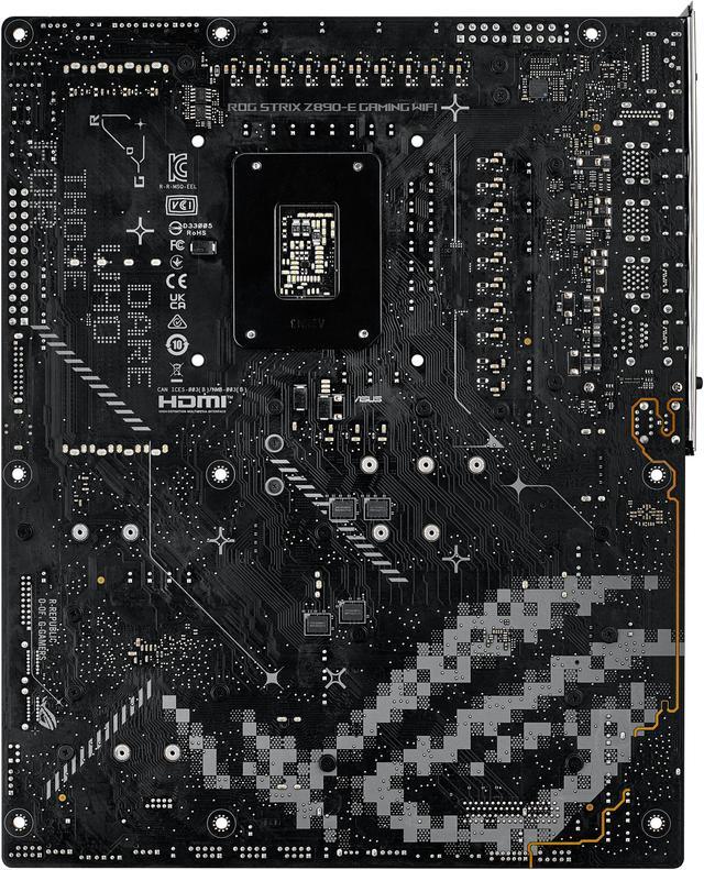 ASUS ROG STRIX Z890 E GAMING WIFI Intel  Z890 LGA 1851 ATX motherboard  Advanced AI PC ready  18 2 1 2 stages  DDR5  WiFi 7  7x M 2  Thunderbolt  4  USB Type C   AI Overclocking  Cooling & Networking