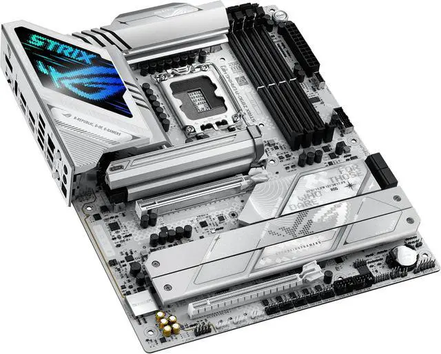 ASUS ROG STRIX Z890 A GAMING WIFI Z890 LGA 1851 ATX motherboard  Intel  Core  Ultra Series 2 Ready  Advanced AI PC ready  16 2 1 2 stages  DDR5  WiFi 7  2 5G  5x M 2  Thunderbolt  4  USB Type C  AI OC