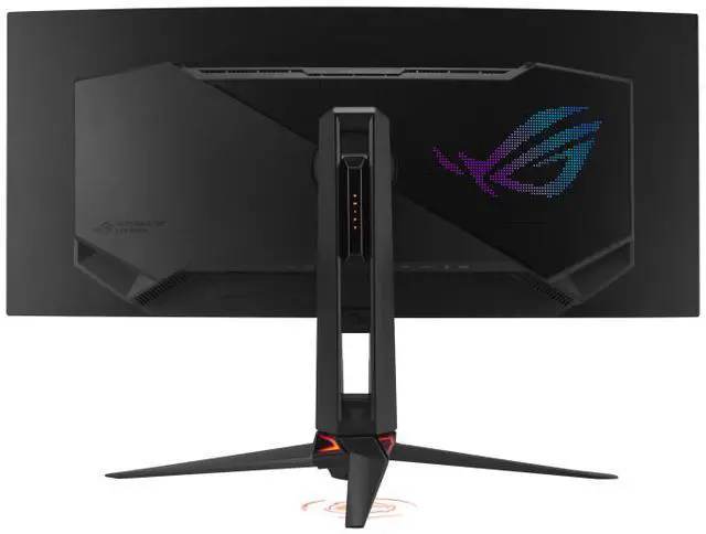 ASUS ROG SWIFT 34 inch QHD 2K 1440P 360Hz AMD FreeSync Premium Pro & G SYNC Compatible 0 03ms HDR500 AUTO KVM TANDEM ROG BLACK SHIELD USB C OLED Curved Gaming Computer Monitor with  Height Adjustable  Swivel & Tilt Stand PG34WCDN