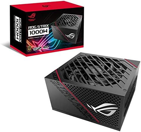 ASUS ROG Strix 1000W Platinum  Fully Modular Power Supply  80 Plus Platinum Certified  ATX 3 1  Cybenetics Lambda A   GaN MOSFET  GPU First Intelligent Voltage Stabilizer  10 Year Warranty