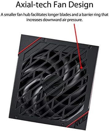 ASUS ROG Strix 1000W Platinum  Fully Modular Power Supply  80 Plus Platinum Certified  ATX 3 1  Cybenetics Lambda A   GaN MOSFET  GPU First Intelligent Voltage Stabilizer  10 Year Warranty