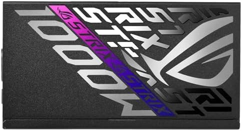 ASUS ROG Strix 1000W Platinum  Fully Modular Power Supply  80 Plus Platinum Certified  ATX 3 1  Cybenetics Lambda A   GaN MOSFET  GPU First Intelligent Voltage Stabilizer  10 Year Warranty